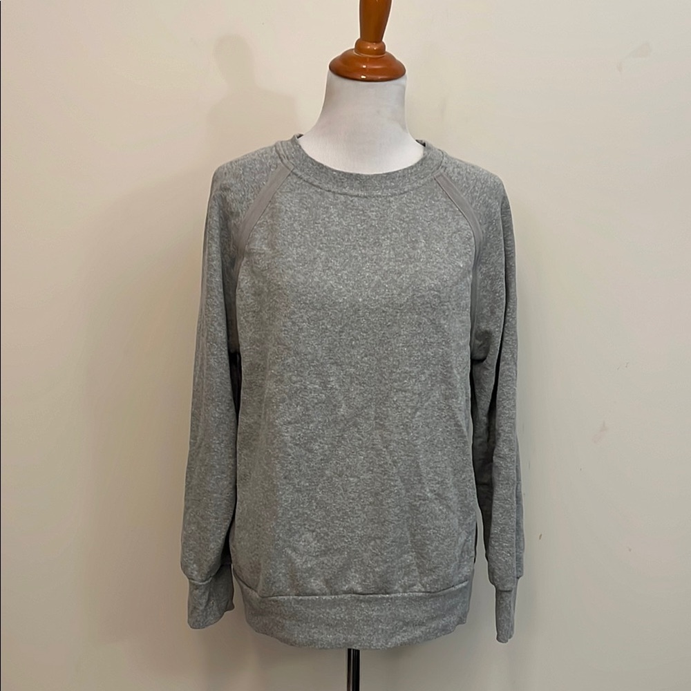 Prana Heather Gray Crewneck Sweatshirt Size Large